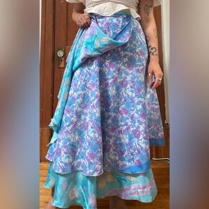 silk wrap skirt, water fairy vibes, fits all beautiful bodies and sizes